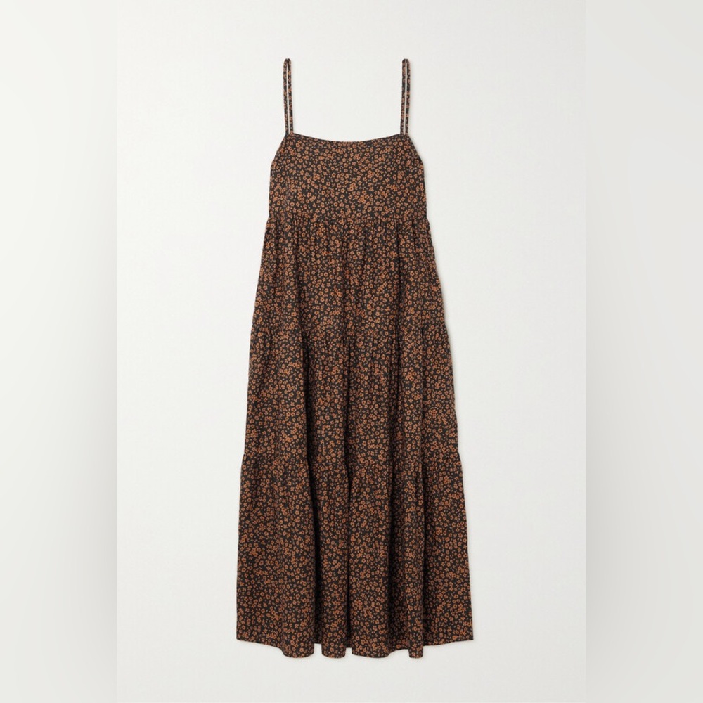 Matteau Floral-print tiered cotton-poplin maxi dress - Picture 2 of 10